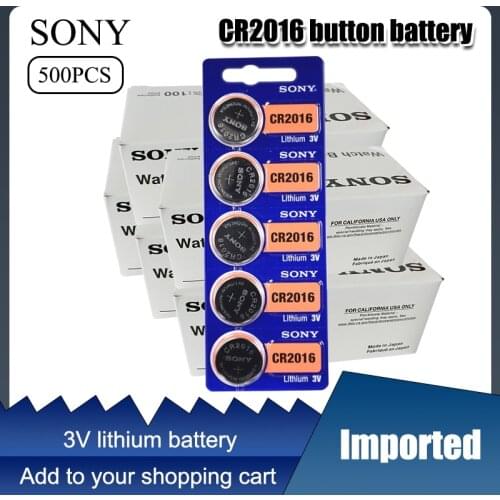 2021 New 500pcs Original CR2016 3V Lithium Battery For car key watch remote control toy 2016 ECR2016 CR 2016 Button Batteries