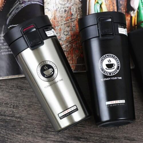 380ml Thermos Coffee Mug Double Wall Stainless Steel Tumbler Vacuum Flask Bottle Thermo Tea Mug Travel Thermos Mug Thermocup