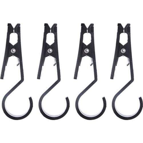 4pcs Tent Portable Multi-function Clip Outdoor Camping Light Hook Portable Tent Canopy Hanging Clip Tableware Hooks Tool
