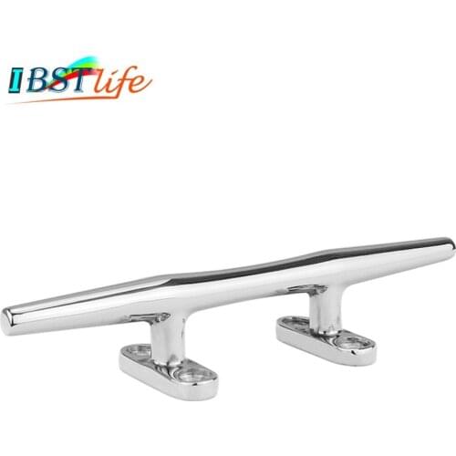 6 inch Marine Grade stainless steel 316 heavy duty hollow open base Cleat bollard Boat Dock Deck Rope Cleat marine Accessories