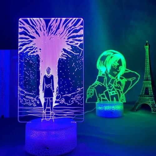 Attack on Titan Ymir Acrylic 3d Lamp for Home Room Decor Light Child Gift Ymir LED Night Light Anime