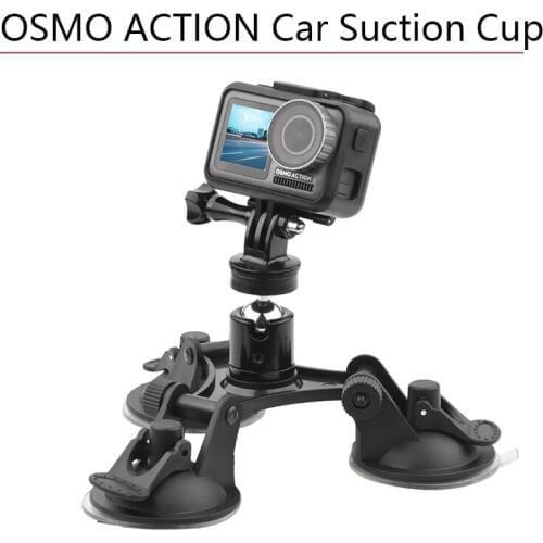 Car Suction Cup Holder for DJI Osmo Action Suction Cup Mount Strong Sucker 1/4" Screw Adapter Sport Camera Accessories