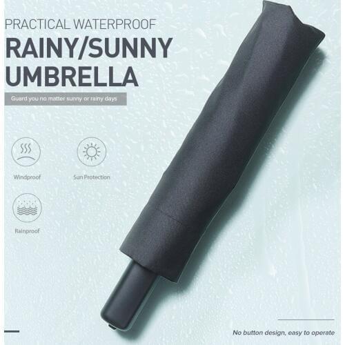 Fashinal 90FUN Folding Umbrella Aluminum Alloy Tube Practical Waterproof Non-automatic Rainy And Sunny Umbrellas