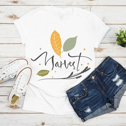 Harajuku Top Thankful Grateful Bless Print Women T-shirt Casual Ladies Basic O-collar Short Sleeved Women T-shirt Girl,Drop Ship