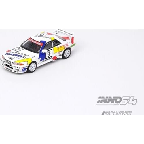 INNO64 1:64 NISSAN SKYLINE GT-R (R32) #3 Team HKS 1991 Diecast Model Car