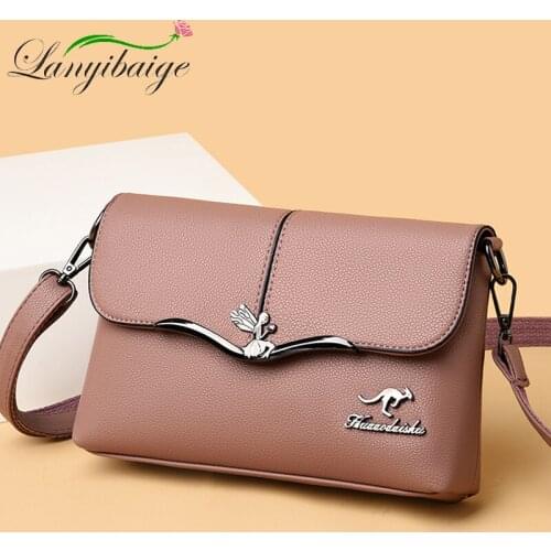 Classic PU Leather Ladies Shoulder Bag Casual High Quality Elegant Girl Messenger Bag Sac A Main Wallet Double Shoulder Strap