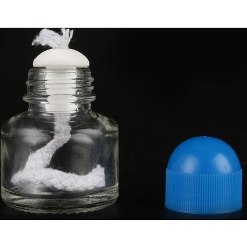 25ml Glass Alcohol Burner Lamp 6.5cm*4.3cm Chemistry Laboratory Biological Heating Equipment Educational Supplies