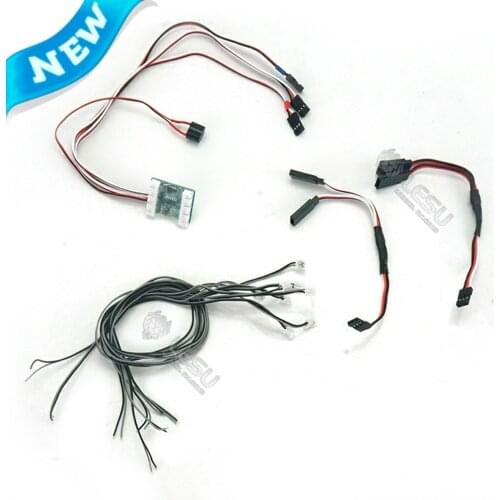 1/14 Rc Truck Model Engineering Vehicle LED 3V Lamp Group LESU Articulated Car Hydraulic Excavator DIY Car Tamiya Tractor LESU