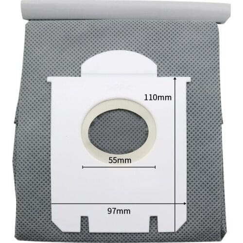 Washable S-bag dust Vacuum Cleaner Bags Dust Bag For Philips FC9071 FC8134 FC8613 FC8614 FC8220 FC8224 FC8200