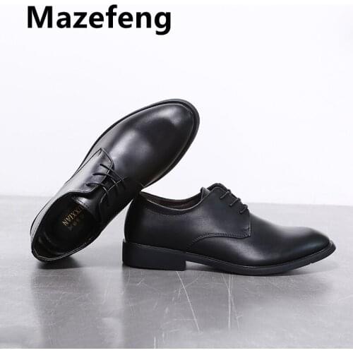 2021 New Men Dress Shoes High Quality Leather Formal Shoes Men Big Size 39-44 Oxford Shoes for Men Fashion Office Shoes Men