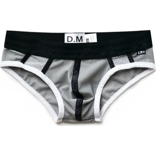 Male Underwear Mens Underpants Sexy Mens Seamless Mesh Exotic Male Underwear Mens Briefs Men Panties Sissy Panties