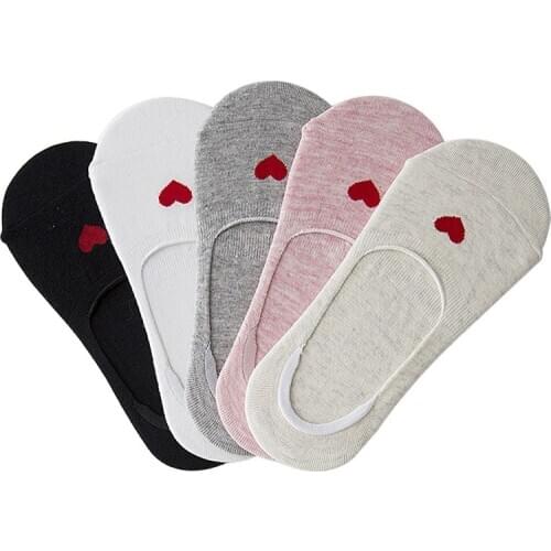 New Summer Women Socks Comfortable Cotton Boat Socks Fashion Wild Shallow Mouth Womens Socks Female Invisible Slipper Socks