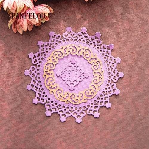 PANFELOU 1lot=3PCS Ring ribbons set metal craft Carbon Steel Cutter paper die cutting dies Scrapbooking/DIY Embossing cards