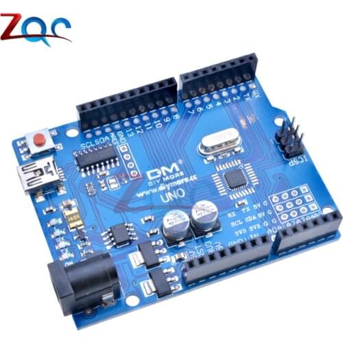 UNO R3 ATmega328P CH340G Mini USB Board Microcontroller CH340 Replace ATmega16U2 Without USB Cable