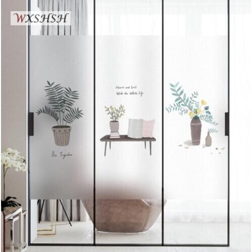 40cmx100cm Custom Size Static Cling Glass Sticker Vinyl Small Home Decals Heat Control Privacy Protection Damp-Proof Window Film