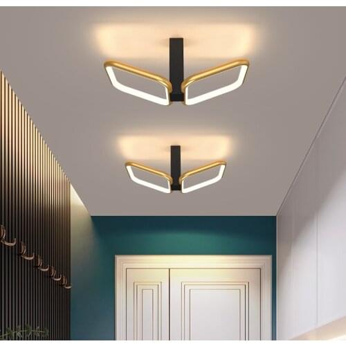 Creativity Led chandelier lighting For Aisle corridor bed room led techo Black/Gold/White modern chandelier AC110V 220V