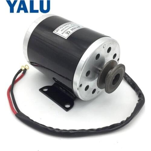 YALU MY1020 500W 24V Electric Ebike Conversion Kit Accessory Scooter Ekart Electric DC motor with Belt Pulley