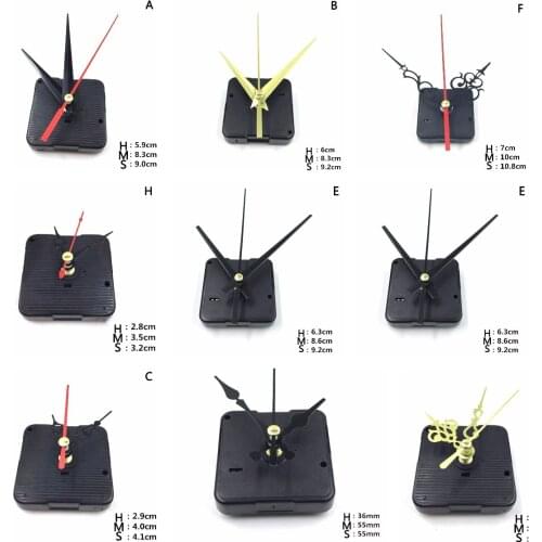 1 Set Silent Large Wall Clock Quartz Clock Movement Mechanism DIY Repair Parts+Hands Watch Wall Clock Movement Nov