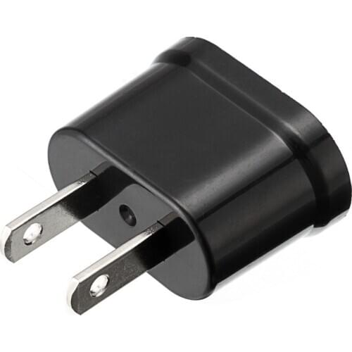 1PCS White/Black US/USA United States to EU European Travel Charger Adapter Plug Outlet Converter Choose