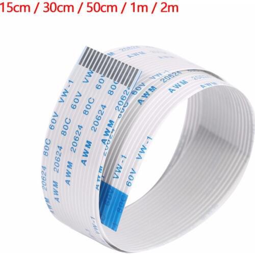 15cm 30cm 50cm 1m 2m For Raspberry Pi Camera Flex Cable Extention 15Pin FFC Flat Wire Cable For Raspberry Pi 3 Model B+ / 3 / 2