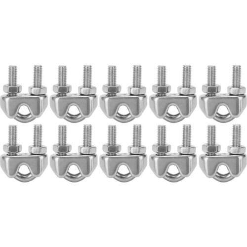 3/16 Inch M4 Wire Rope Cable Clip Clamp 3/16 Inch M4 Stainless Steel Wire Rope Cable Clip Clamp U Bolt Saddle Fastener