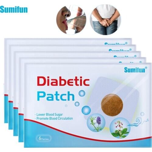 60Pcs Diabetes Patch Reduce High Blood Pressure Increase Insulin Slimming Patch Burning Fat Stabilizes Blood Sugar Plaster