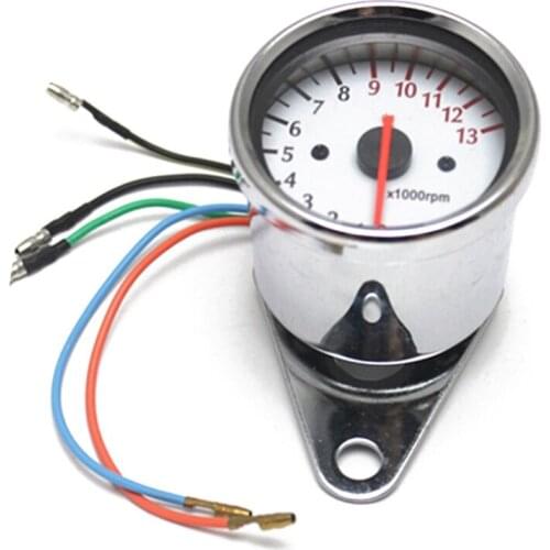 Digital Electronic Induction Dc 12V Universal LED Backlight Universal Motorcycle Speedometer 13K Rpm Shift Tachometer