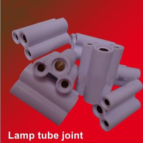 10pcs LED Light Fluorescent Connector Seamless Joint Unit Used For T4 T5 T8 Tube Lamp 2 Pins 3 Pins Rigid Connectors Copper Core