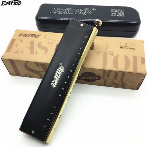 Easttop 16 Hole Chromatic Harmonica ABS / Brass Comb Professional Harp Musical Instruments C Key Metal Mouth Organ