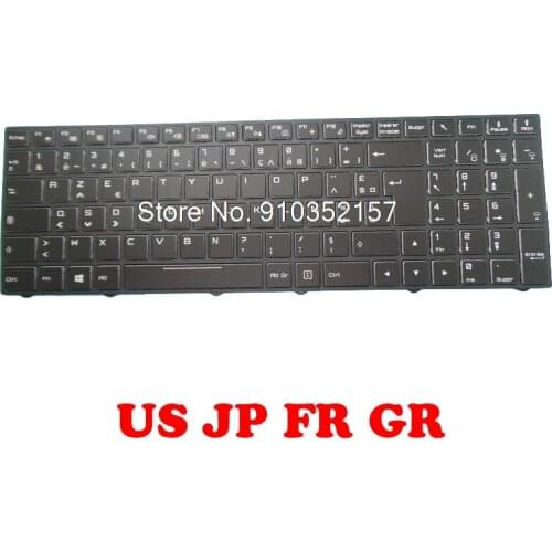 FR US JP Backlit Keyboard For CLEVO N857EP6 N870EP6 N871EP6 N870HJ1 N870HK1 N875EP6 N850 N855EK1 N857EK1 N850HK1 N855EJ1 N857EJ1