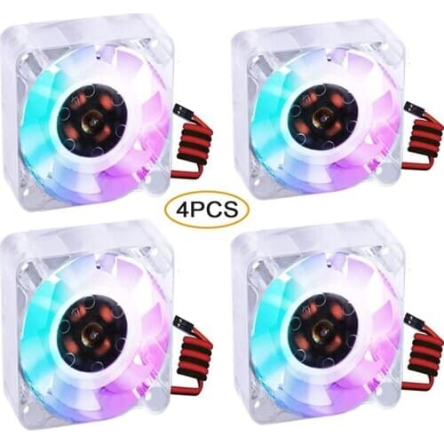 Raspberry Pi Fan,4Pcs Raspberry Pi Cooling Fan 40x40x10mm,4010 Fan DC 5V 3.3V Brushless CPU Cooling Fan Cooler Radiator Pi4 B