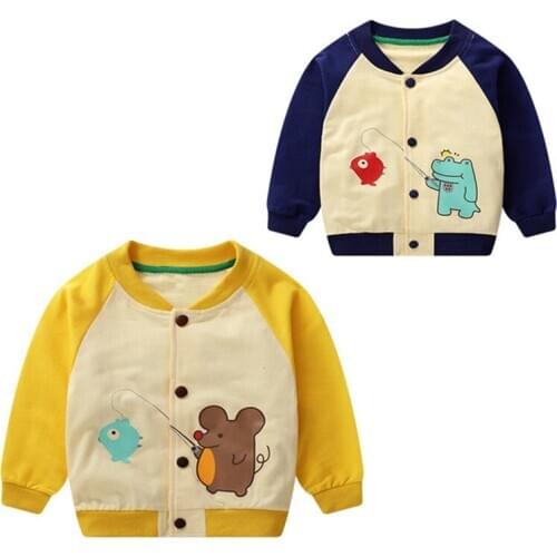 Baby Girls Jacket Spring Autumn Children Baseball uniform Casual Toddler Boys Coat Kids Outerwear Newborn Clothes Infant Coat
