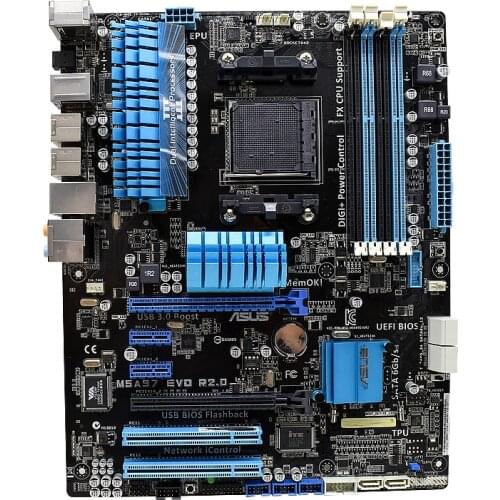 ASUS M5A97 EVO Desktop Motherboards Socket AM3+ DDR3 32GB AMD 970 M5A97 EVO SATA III PCI-E X16 Used Desktop Mainboard