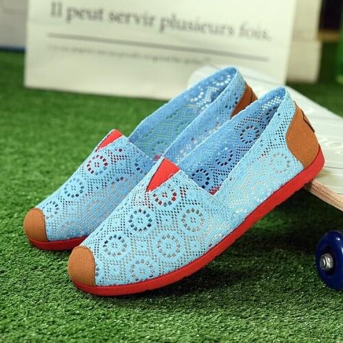 2021 New Womens Shoes Fisherman Shoes Womens Mesh Breathable Flat Soft Bottom Womens Peas Shoes Womens Shoes Flat Shoes