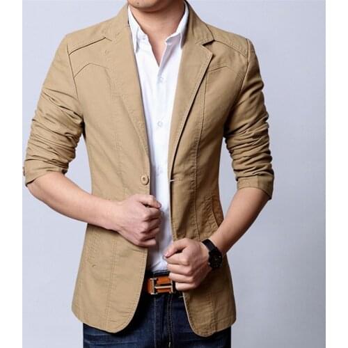 2021 Fashion New Mens Casual Boutique Pure Color Business Slim Fit Suit Blazers Jacket Coat