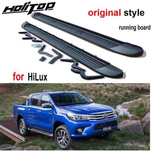 OE side step side bar running boards nerf bar for Toyota Hilux REVO 2016-2020, High quality aluminum alloy,promotion price