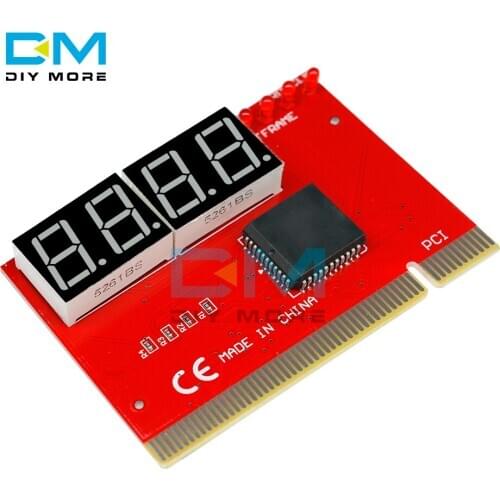 PC 4 Digit Digital LED Indicator Display PCI Card Motherboard Diagnostic Analyzer Tester Diy Electronic PCB Board Module