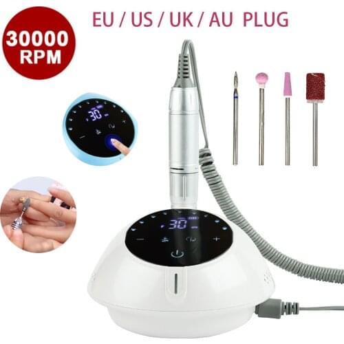 35000 RPM Professional Manicure Supplies Nails Polish Remover Machine Set Nails Files Accessories Tools Kit LCD Display Control