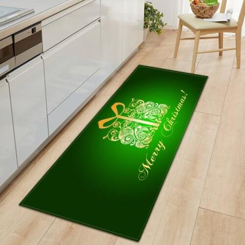 Christmas Entrance Doormats Modern Home Washable Carpets for Living Room bedroom Area Rugs Non-Slip Kitchen Bath Long Floor Mat