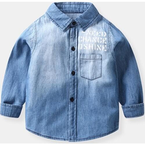 Toddler Boy Shirts Baby Blouse Shirt Cotton Soft Shirt Long Sleeve Kids Baby Boys Clothes Casual Lapel Boys Tops Fashion 2020