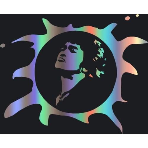 USSR Singer Star Victor Tsoi Car Sticker Reflective Vinyl Car Decal Waterproof Stickers on Car Truck Rear Window