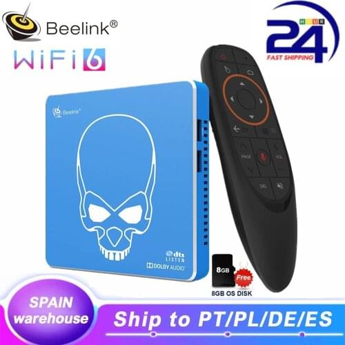 Beelink GT King Pro TV BOX S922X-H 4GB DDR4 64GB Android 9.0 WIFI6 Voice Control 4K tvbox HIFI HDD Smart TV Box Ship from Spain