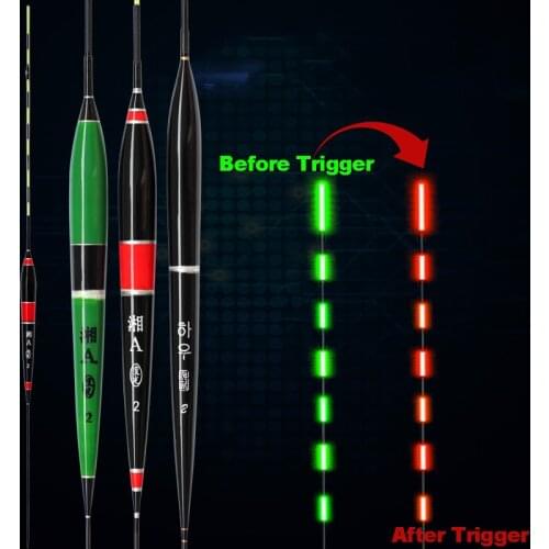 Smart Luminous Fishing Float Gravity Sencor Led Float Fish Bite Automatically Remind Electric Fishing Buoy Without Battery A225