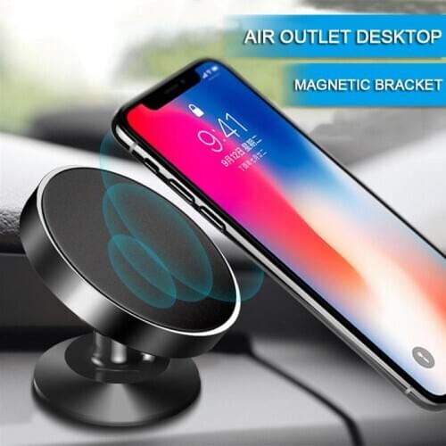 360 Rotatable Car Air Outlet Suction Cup Mount Mobile Phone Holder Bracket Stand For Smartphone For Android Xiaomi For IOS