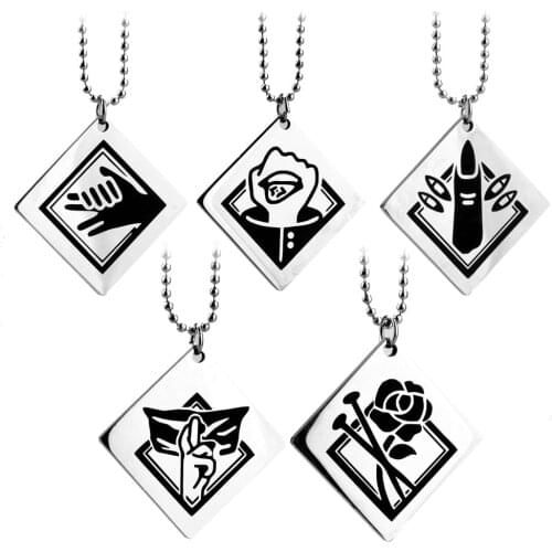Jujutsu Kaisen Necklace Stainless Steel Pendant Chain Choker Itadori Yuji Megumi Anime Necklaces Charm Gifts Jewelry collares