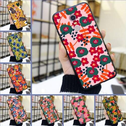 Back Cover For Xiaomi Redmi S2 6A 5 Plus 4A Pocophone F1 Redmi Note 4 4X 5 5A 6 Pro Prime Aesthetic Flower Silicone Phone Case