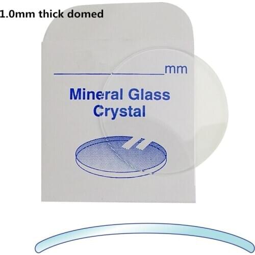 138PCs 1.0mm Thick Watch Crystal Domed And Round Mineral Glass Crystal from 16mm to 50mm