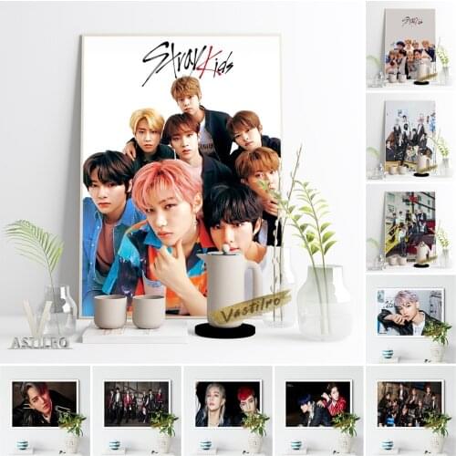 Stray Kids K-Pop Art Prints Poster Hip Hop Muisc Singer Wall Stickers Bar Hotel Cafe Living Room Wall Art Home Decor Fans Gift