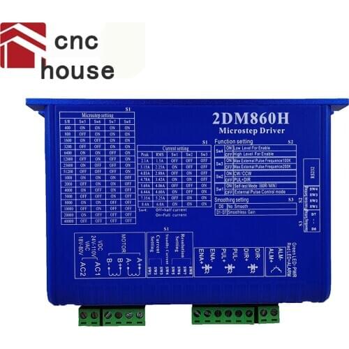 CNC 34/86 two-phase digital stepper motor driver 2DM860H mach3 engraving machine CNC system stepper motor driver