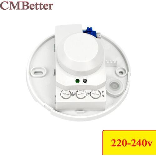 Motion sensor 220v 1200W 50-60Hz Panel Microwave Switch Radar Sensor PIR Occupancy Body Motion Detector Light Switch